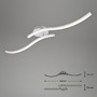 Dekorativní - BRI 3165-029 LED stropní svítidlo 78,2 cm 2x18W 1400lm hliník - BRILONER - foto 5