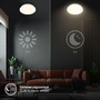 Kruhová - BRILO 3959016 Ugo stropní svítidlo pr.27 cm - 13W, 1300lm, LED, teplá bílá, pohybové čidlo, bílé - BRILO - foto 5