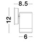 Nástěnná - NV 9010601 Venkovní nástěnné svítidlo LIMBIO bílý ABS skleněný difuzor GU10 1x7W bez žárovky IP44 světlo dolů - NOVA LUCE - foto 5