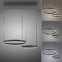 Podélná - PN 2360-18 ESKO LED závěsné svítidlo černé nastavitelná výška dálkový ovladač stmívatelné CCT 2700-5000K - PAUL NEUHAUS - foto 5