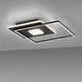 Hranatá - LD 15045-18 DOMINO LED stropní svítidlo hranaté Switchmo černá 3 krokové stmívání moderní krokově stmívatelné 3000K - LEUCHTEN DIREKT / JUST LIGHT - foto 5