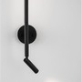 Nepřímé osvětlení - NV 9182812 Nástěnné svítidlo HANDY černý hliník a akryl nastavitelné/rotační - vypínač na těle LED Samsung 230V 3000K osvětlení 6W čtecí lampička 3W IP20 - NOVA LUCE - foto 5