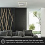 Hranatá - BRILO 3770019 LED stropní svítidlo s čidlem, 32 cm, 14W, 400lm, hliník - BRILONER - foto 5