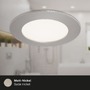 Kruhová - BRI 7284032 3ks sada LED vestavné svítidlo, pr. 12 cm, 8 W, matný nikl (starý kód: BRI 7284-032) - BRILONER - foto 5