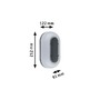 Nástěnná - P 94957 LED venkovní nástěnné svítidlo Elunor IP65 podlouhlé 122x212mm 2200 - 4000K 18,5W 230V antracit/bílá polykarbonát - PAULMANN - foto 5