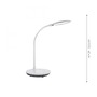 Stolní lampy pracovní - LD 14416-16 ASTRID LED stolní lampa, bílé, stmívatelné, CCT, vč. nabíjení mobilu 3000-5500K - LEUCHTEN DIREKT / JUST LIGHT - foto 5