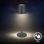 Stolní lampy dekorační - BRILO 7517015 Cilano RGBW stolní lampa na baterie IP44, stmívatelné, s nabíjecí základnou, antracit - BRILO - foto 5