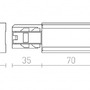 Lišty a příslušenství EUTRAC - RED R11316 EUTRAC napájení levá stříbrnošedá  230V - RED - DESIGN RENDL - foto 5