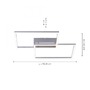 Hranatá - LD 14017-55 Stropní svítidlo IVEN 40W 4800lm ocel - LEUCHTEN DIREKT / JUST LIGHT - foto 5