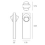Sloupková - AR T081310 Ciclope stojací lampa 50 Bilaterale rez - ARTEMIDE - foto 5