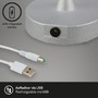 Na stůl - BRILO 7440014 LED bateriové stolní svítidlo pr.12,5 cm, LED modul, 3W, 350 lm, matný chrom (starý kód: BRILO 7440-014) - BRILO - foto 5