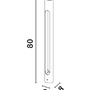 Sloupková - NV 9100918 Venkovní sloupkové svítidlo ELLERY černý hliník a akryl LED 12W 3000K 100-240V IP65 - NOVA LUCE - foto 5