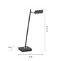 Stolní lampy pracovní - PN 4356-18 PURE MIRA LED stolní lampa černá, stmívatelná, na psací stůl 2700-5000K - PAUL NEUHAUS - foto 5