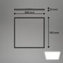 Hranatá - BRILO 7535416 Tava LED stropní svítidlo, ploché, přímé a nepřímé osvětlení, 6000 lm, 45 W, bílé, 56x56 cm - BRILO - foto 5