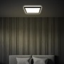 Hranatá - BRILO 7516415 Tava LED stropní svítidlo, ploché, přímé a nepřímé osvětlení, 1900 lm, 16 W, černá, 24x24 cm - BRILO - foto 5