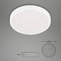 Kruhová - BRILO 3071016 LED stropní svítidlo hvězdné nebe, pr. 38 cm, 24 W, 3000 lm, bílé (starý kód: BRILO 3071-016) - BRILO - foto 5