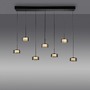 Dekorativní - PN 2115-18 Závěsné svítidlo LED RIKA 7 ramenné černá nastavitelná výška Comfort Lift SimplyDim 3000K - PAUL NEUHAUS - foto 5