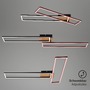 Hranatá - BRILO 3145-014 LED CCT rám 110 cm 40W 2x2200lm dřevo-černá - BRILO - foto 5