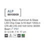 Nástěnná - NV 9010009 Venkovní nástěnné svítidlo ALP černý hliník a sklo LED Chip Cree 10W 220-240V 3000K 7st. IP65 - NOVA LUCE - foto 5