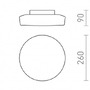 Koupelnová - RED R13686 ZARA LED 26 stropní opálové sklo/chrom 230V LED 12W IP44 3000K - RED - DESIGN RENDL - foto 5