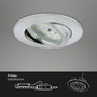 Kruhová - BRI 7209-039 3ks sada LED vestavné svítidlo, pr. 8,2 cm, 5 W, hliník - BRILONER - foto 5