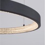 Kruhová - NV 9865160 Závěsné svítidlo PRESTON černý hliník a akryl LED 37W 230V 3000K IP20 stmívatelné - NOVA LUCE - foto 5