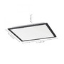 LED panely - LD 14755-18 FLAT LED panel svítidlo hranaté v černé s nastavitelou barvou světla a funkcí stmívání 2700-5000K - LEUCHTEN DIREKT / JUST LIGHT - foto 5