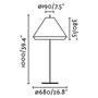 Sloupková - FARO 71575-07 SAIGON šedá/hnědá stojací lampa 1M W70 - FARO - foto 5