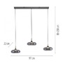 Vícečetná - LD 15693-15 Kolekce Schöner Wohnen LED závěsné svítidlo POSH, šedá, stmívatelné, Comfort Lift, SimplyDim, 3000K - JUST LIGHT - foto 5