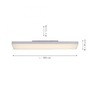 Hranatá - LD 14101-16 ALASKA LED panel svítidlo,  digitální změna barev RGB, CCT, 100 x 25 cm MEDION RGB+2700-5000K - LEUCHTEN DIREKT / JUST LIGHT - foto 5