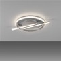 Kruhová - LD 14130-55 KORSA LED stropní svítidlo stříbrné paměťová funkce SimplyDim 3000K - JUST LIGHT - foto 5