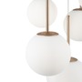 Vícečetná - M MOD321PL-05G Závěsné svítidlo Basic form E14 5x40W bílá/zlatá kov/sklo - MAYTONI - foto 5