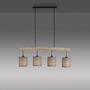 Podélná - LD 15783-29 GREEN TRIB LED závěsné svítidlo přírodní dřevo 1 ramenné látkové stínidlo venkovský design do interiéru - LEUCHTEN DIREKT / JUST LIGHT - foto 5