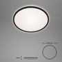 Kruhová - BRILO 3046-015 LED stropní svítidlo pr. 28 cm 15W 1500lm černá - BRILO - foto 5
