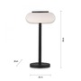 Stolní lampy dekorační - PN 4071-18 Q ETIENNE LED stolní lampa, Smart Home, černá, stmívatelná, kruhová ZigBee 2700-5000K - PAUL NEUHAUS - foto 5