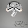 Koupelnová - BRI 2731-038 LED bodové svítidlo pr. 21 cm 3xGU10 max. 5W chrom - BRILONER - foto 5