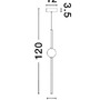 Koule - NV 9695256 Závěsné svítidlo ACROBAT černá a zlatá LED 13.5W 3000K stmívatelné - NOVA LUCE - foto 5