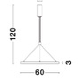 Kruhová - NV 9172635 Závěsné svítidlo EMPATIA černý hliník a akryl LED 35W 230V 3000K IP20 stmívatelné - NOVA LUCE - foto 5