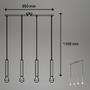Vícečetná - BRI 4031044 Retro závěsné svítidlo, 85 cm, bez 4x E27, max. 60 W, antická stříbrná (starý kód: BRI 4031-044) - BRILONER - foto 5