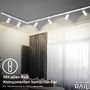 Lištové Briloner 230V - BRILO 8005016 LED spot GU10 lištový systém 230V – vysokonapěťový, 13,8cm, otočný/nastavitelný, bílý - BRILO - foto 5