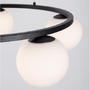Kruhová - NV 9919603 Závěsné svítidlo JOLINE černý kov a hliník bílé opálové sklo LED 40W 240V 3200K IP20 - NOVA LUCE - foto 5