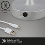 Na stůl - BRILO 7445014 LED bateriové stolní svítidlo pr.12,5 cm, LED modul, 3W, 350 lm, matný chrom (starý kód: BRILO 7445-014) - BRILO - foto 5