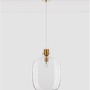 Koule - NV 9236630 Závěsné svítidlo CINZIA čiré sklo bílý kabel mosazný zlatý kov E27 1x12W 230V IP20 bez žárovky - NOVA LUCE - foto 5