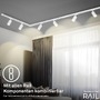 Lištové Briloner 230V - BRILO 8008016 LED závěsné svítidlo 4,5W lištový systém 230V  stmívatelné, teplá bílá, 130 cm, bílé - BRILO - foto 5