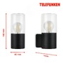 TF 320505TF TELEFUNKEN Venkovní svítidlo, černá, 1x E27 - BRILONER - foto 5