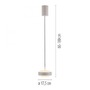 Kruhová - LD 14131-39 Kolekce Schöner Wohnen LED závěsné svítidlo Elmo, písková barva Comfort Lift, 3000K - JUST LIGHT - foto 5