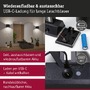 Nepřímé osvětlení - P 71284 LED nabíjecí nástěnné svítidlo Nyora IP44 3000K 135x120mm 2x1W černá - PAULMANN - foto 5