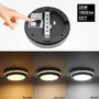 LED stropní svítidla Optonica - LED venkovní stropní světlo Černá 20W CCT IP65 - foto 5