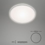 Kruhová - BRILO 3046-014 LED stropní svítidlo pr. 28 cm 15W 1500lm stříbrná - BRILO - foto 5