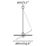 Dekorativní - FARO 68590-69 COSTAS 600 závěsné svítidlo, černá/ratan - FARO - foto 5